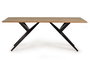 Mesa de Comedor Industrial Giner y Colomer en Madera de Acacia con Base Negra 200x100cm