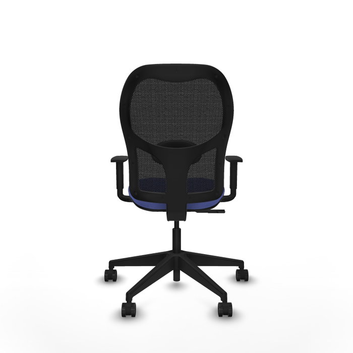 PIQUERAS Y CRESPO Silla de oficina Alocén sincro malla negra bali azul claro PIQUERAS Y CRESPO Silla de oficina Alocén sincro malla negra bali azul claro