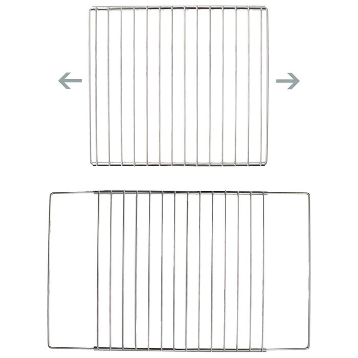Cook Concept Rejilla Horno Extensible Acero Inoxidable de 34.5 a 60 cm Apta Lavavajillas