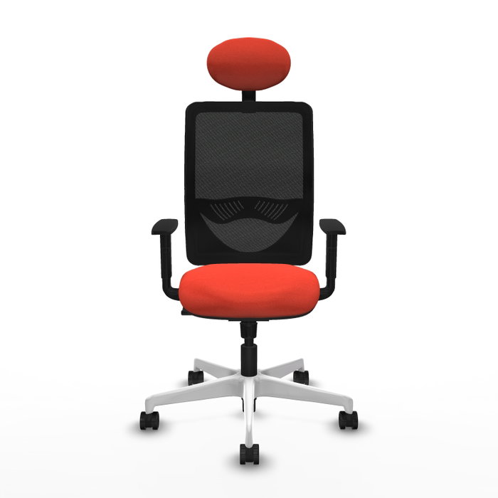 PIQUERAS Y CRESPO Silla de oficina Zulema con mecanismo Sincro, Naranja oscuro y Negro PIQUERAS Y CRESPO Silla de oficina Zulema con mecanismo Sincro, Naranja oscuro y Negro