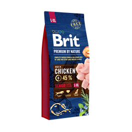 Brit Premium By Nature Senior L/XL 15kg Pienso Perros Grandes y Gigantes 7+ Años