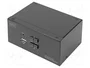 Digitus DS-12862 KVM Switch 2 Puertos Dual Display 4K DisplayPort