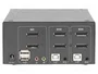 Digitus DS-12862 KVM Switch 2 Puertos Dual Display 4K DisplayPort