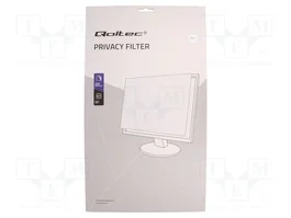 QOLTEC Filtro de privatización RGPD 19 pulg. natural (transparente)