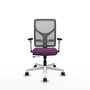 PIQUERAS Y CRESPO Silla de oficina Motilla Morado con Malla Gris