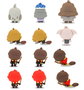 Harry Potter Conjunto 12 Figuras Vinilo Llavero Surtido Multicolor