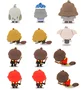 Harry Potter Conjunto 12 Figuras Vinilo Llavero Surtido Multicolor