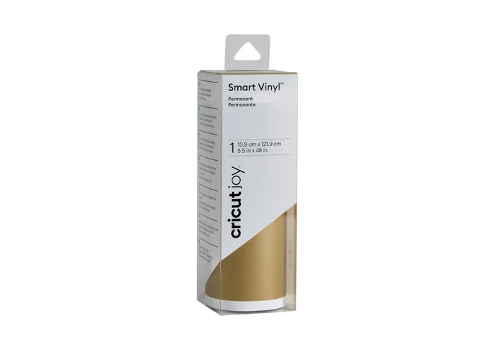 Cricut Joy Smart Vinyl Permanente Oro - Vinilo para Manualidades 1219.2 x 139.7 mm