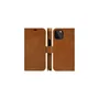 Dbramante1928 Copenhagen Slim - Funda cartera de cuero marrón con soporte y 3 bolsillos para tarjetas para Apple iPhone 12 / 12 Pro