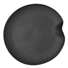 Bidasoa Bandeja Redonda Porcelana Fosil Negro 8 Unidades