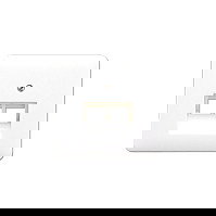 Jung CD 569-2 UA WW - Tapa de embellecedor para dos tomas IAE/UAE, plástico, blanco