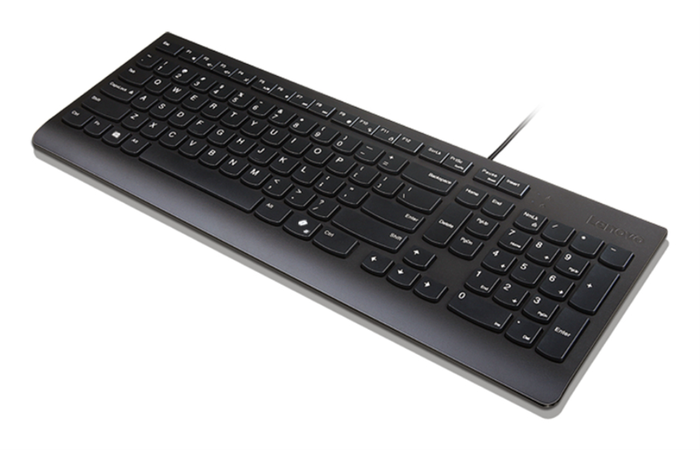 Teclado lenovo usb esencial corded. nueva generacion de teclados con tecla copilot