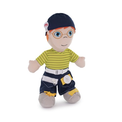 Miniland Muñeco Blando Abroches Diversity Europeo