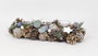 DKD Home Decor Portavelas Piña Cristal Decapé Natural