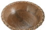 DKD Home Decor Bol de Mango y Ratán Trenzado Natural