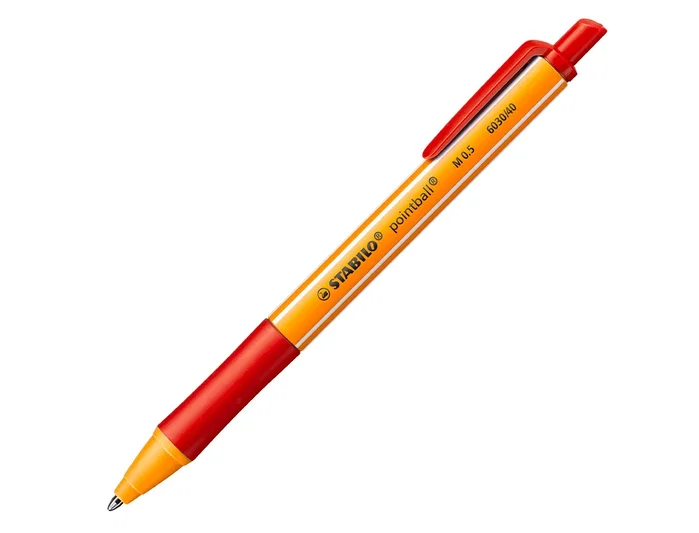 Stabilo Pointball Bolígrafo Retráctil 0,5 mm Rojo