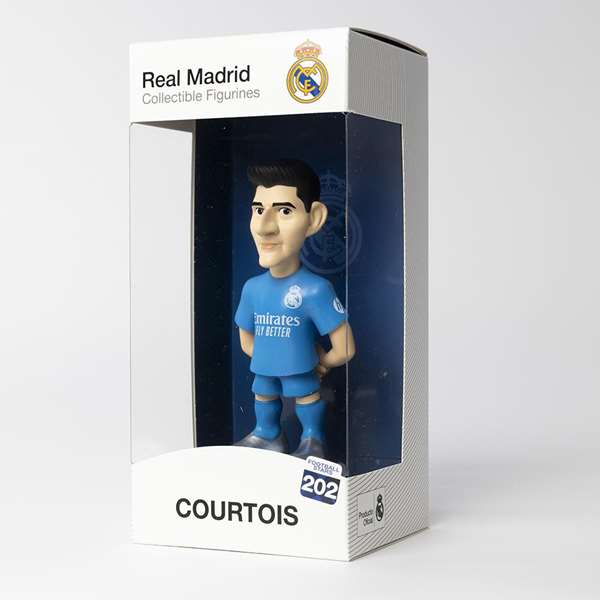 Minix Figura Thibaut Courtois Real Madrid Jugador de Fútbol Coleccionable 12 cm