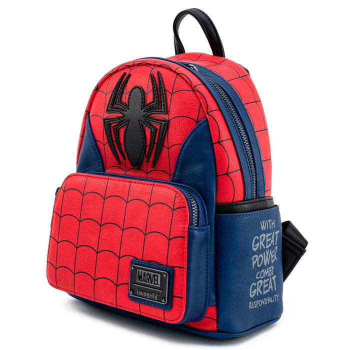 Loungefly Mochila Spiderman Marvel 26cm (26x22.5x11cm)