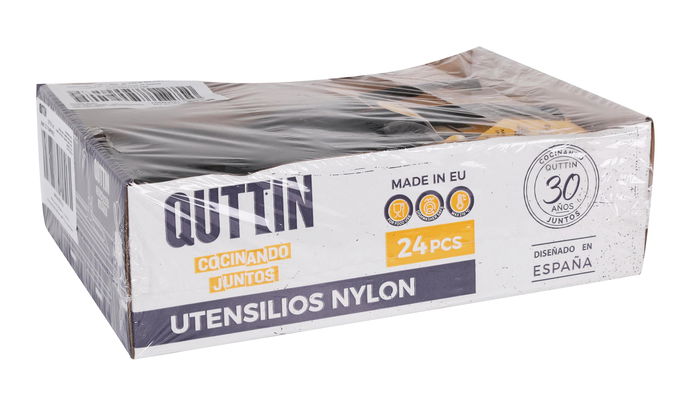 Quttin Espumadera de Nylon Negra 33 cm x 10 cm (24 Unidades)