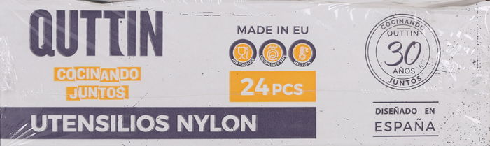 Quttin Espumadera de Nylon Negra 33 cm x 10 cm (24 Unidades)