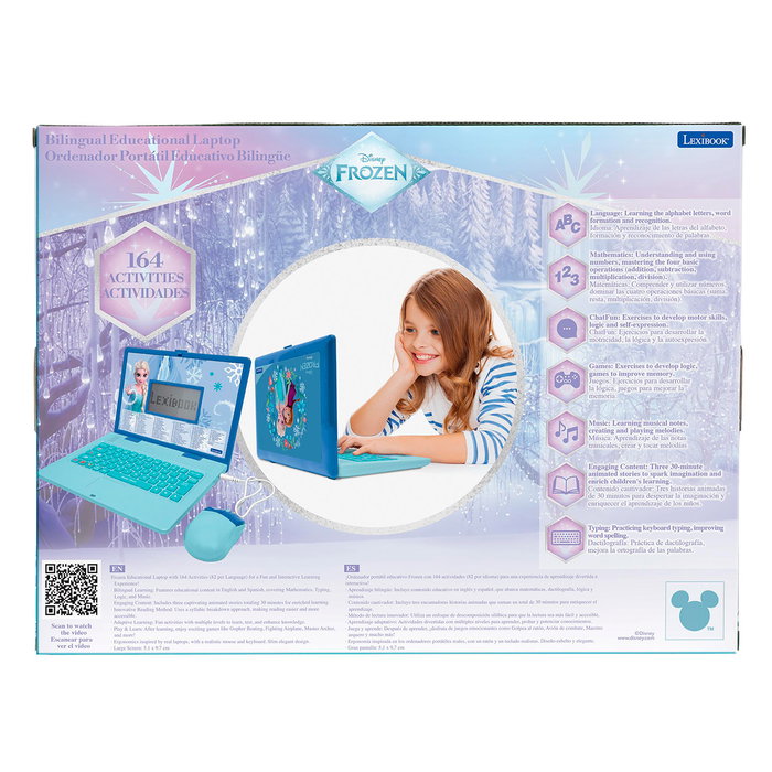 Lexibook Portátil Educativo Bilingüe Frozen con 170 Actividades Lexibook Portátil Educativo Bilingüe Frozen con 170 Actividades