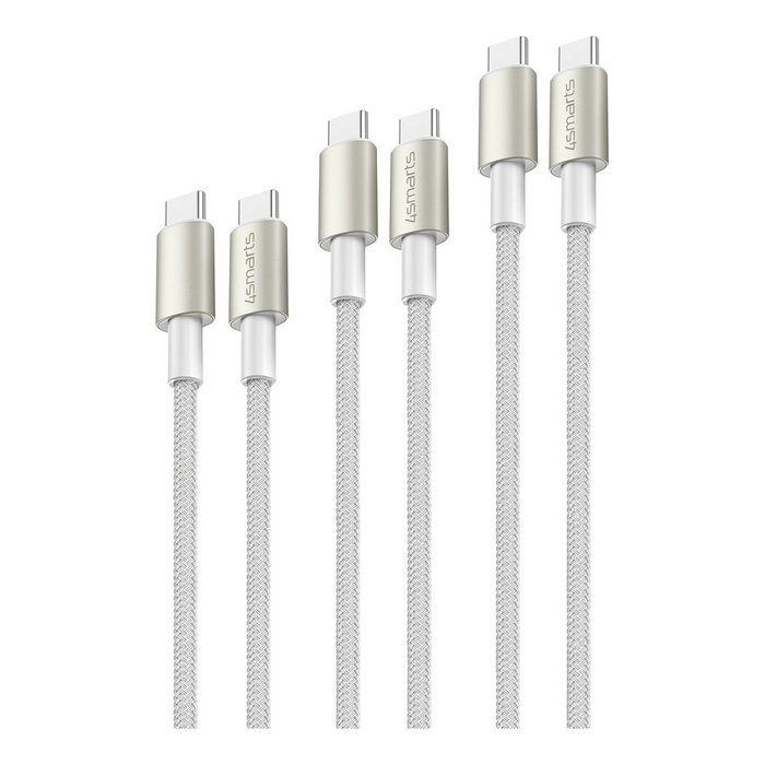 4smarts PremiumCord Set de cables USB-C 60W con adaptador Digit 4smarts PremiumCord Set de cables USB-C 60W con adaptador Digit