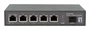 LevelOne Switch No Administrado GEP-0625 - 5 Puertos Ethernet 2.5G (100/1000/2500) con 4 Puertos PoE+ y Presupuesto 65W - Negro