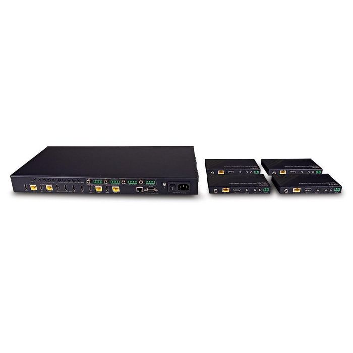 LINDY 150m Cat.6 4x4 HDMI 4K60 HDBaseT Matrix Extender