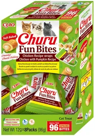 Churu Cat Fun Bites Receta Pollo Con Calabaza 8x12 gr
