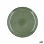 Quid Plato Llano Sicilia Verde 25 cm (12 Unidades)