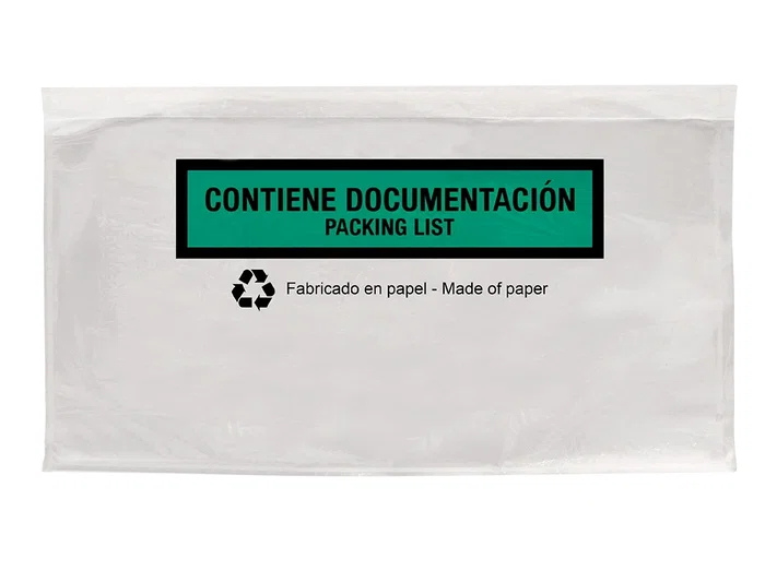 Q-connect Sobre Autoadhesivo Portadocumentos Multilingüe 240x135 mm sin Ventana Paquete 100 Unidades