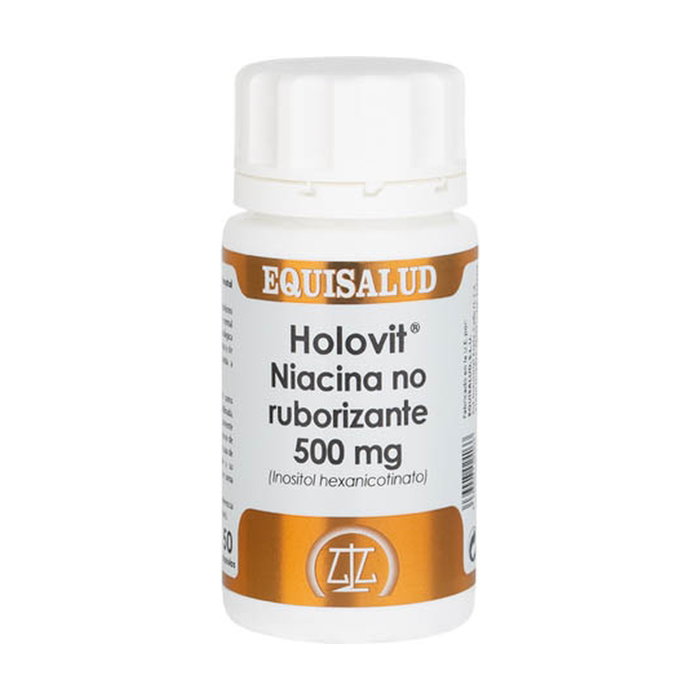 EQUISALUD Holovit Niacina No Ruborizante 500 mg 50 cápsulas