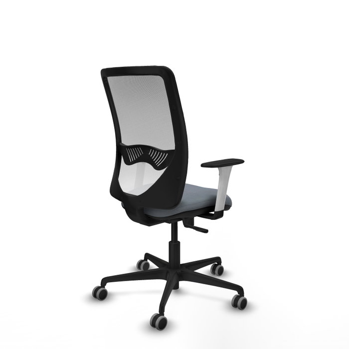PIQUERAS Y CRESPO Silla de oficina Zulema con mecanismo Sincro, Gris y Blanco PIQUERAS Y CRESPO Silla de oficina Zulema con mecanismo Sincro, Gris y Blanco