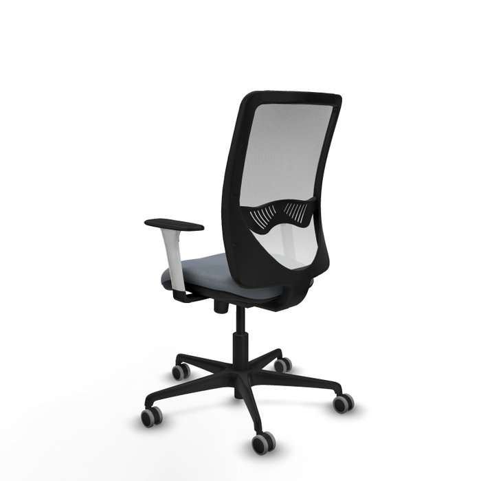 PIQUERAS Y CRESPO Silla de oficina Zulema con mecanismo Sincro, Gris y Blanco PIQUERAS Y CRESPO Silla de oficina Zulema con mecanismo Sincro, Gris y Blanco