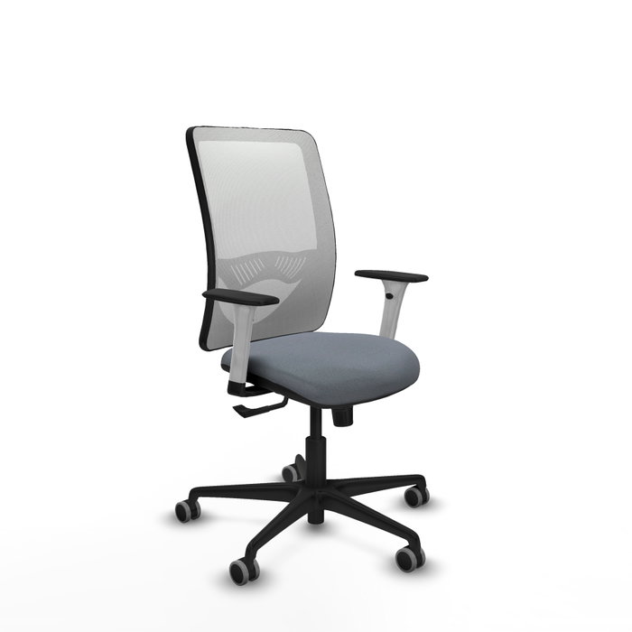 PIQUERAS Y CRESPO Silla de oficina Zulema con mecanismo Sincro, Gris y Blanco PIQUERAS Y CRESPO Silla de oficina Zulema con mecanismo Sincro, Gris y Blanco