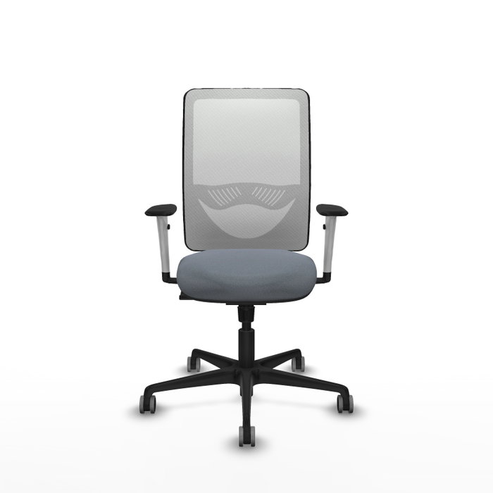 PIQUERAS Y CRESPO Silla de oficina Zulema con mecanismo Sincro, Gris y Blanco PIQUERAS Y CRESPO Silla de oficina Zulema con mecanismo Sincro, Gris y Blanco