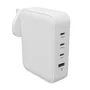 Targus Cargador GaN 145W HJ1001WHWWGL para Múltiples Dispositivos, Carga Rápida PD 3.1 QC 3.0, Blanco