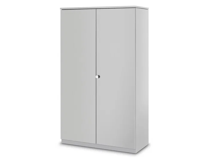 Iorder MM2000 - Armario Metálico de Oficina con 2 Puertas Batientes y 4 Estantes - Dimensiones 198x95x45 cm