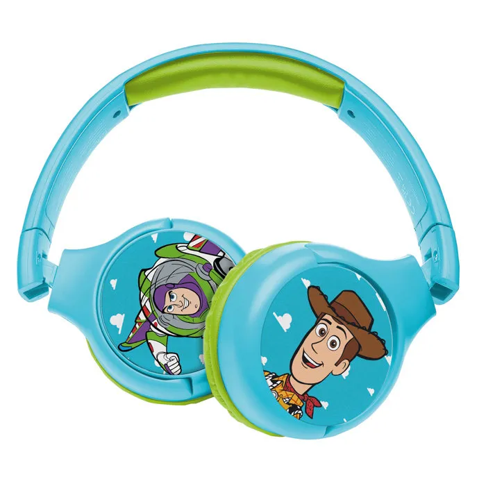 Lexibook Auriculares 2 en 1 Bluetooth y con Cable Plegables con Limitador de Sonido Toy Story LEX3380743119489