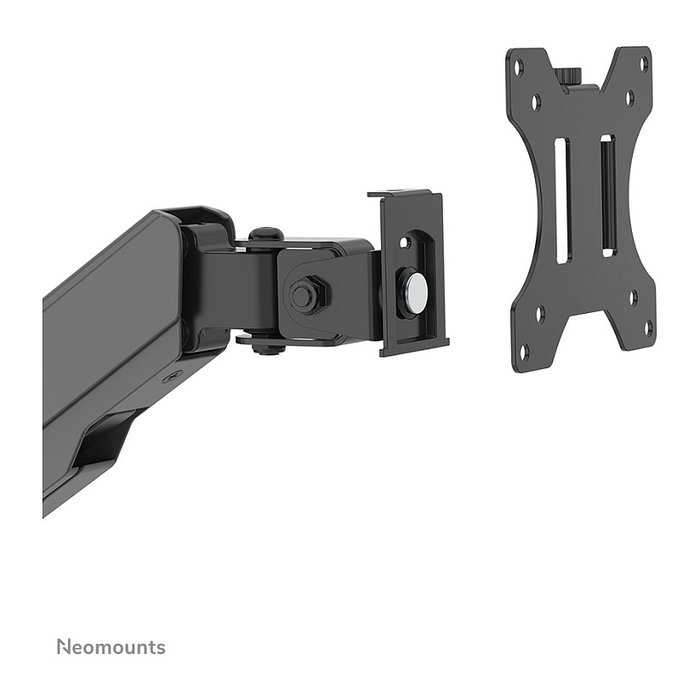 Neomounts DS90-325BL1 Soporte de sobremesa de pie/sentado para monitor 17-32" (43-81 cm), ajuste de altura 44-95 cm, inclinación y giro, carga 9 kg, negro