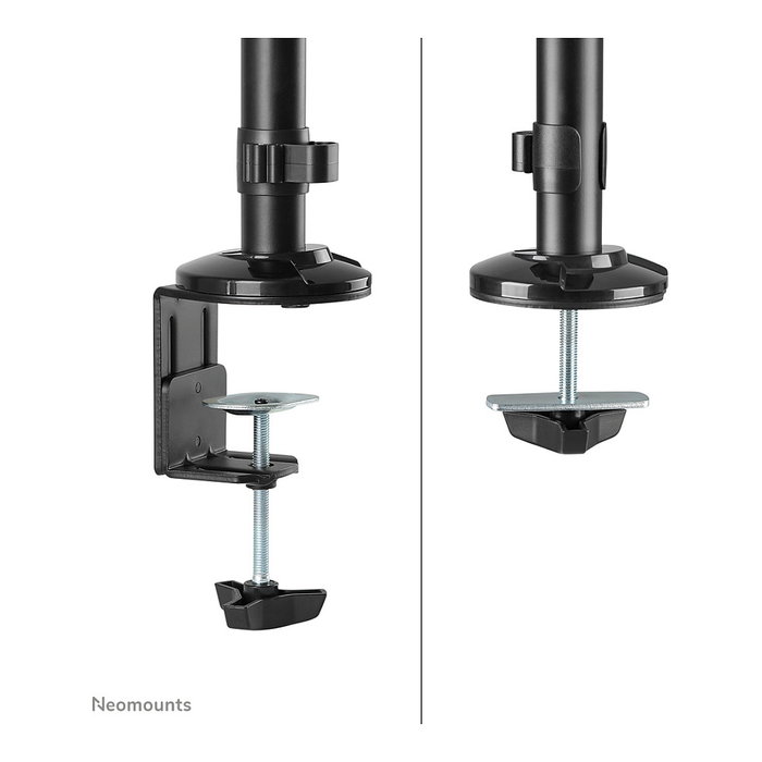 Neomounts DS90-325BL1 Soporte de sobremesa de pie/sentado para monitor 17-32" (43-81 cm), ajuste de altura 44-95 cm, inclinación y giro, carga 9 kg, negro