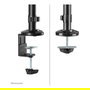 Neomounts DS90-325BL1 Soporte de sobremesa de pie/sentado para monitor 17-32" (43-81 cm), ajuste de altura 44-95 cm, inclinación y giro, carga 9 kg, negro