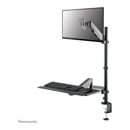 Neomounts DS90-325BL1 Soporte de sobremesa de pie/sentado para monitor 17-32" (43-81 cm), ajuste de altura 44-95 cm, inclinación y giro, carga 9 kg, negro