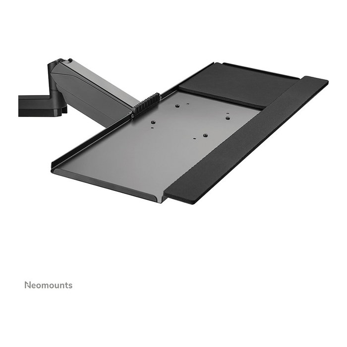 Neomounts DS90-325BL1 Soporte de sobremesa de pie/sentado para monitor 17-32" (43-81 cm), ajuste de altura 44-95 cm, inclinación y giro, carga 9 kg, negro