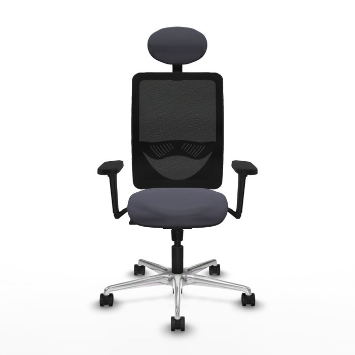 PIQUERAS Y CRESPO Silla de oficina Zulema con mecanismo Sincro Gris oscuro y Negro PIQUERAS Y CRESPO Silla de oficina Zulema con mecanismo Sincro Gris oscuro y Negro