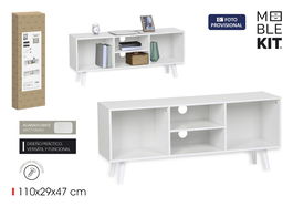 Inde Mueble Auxiliar Moblekit con 4 Compartimentos, 110 x 29 x 47 cm (Al x An x Pr)
