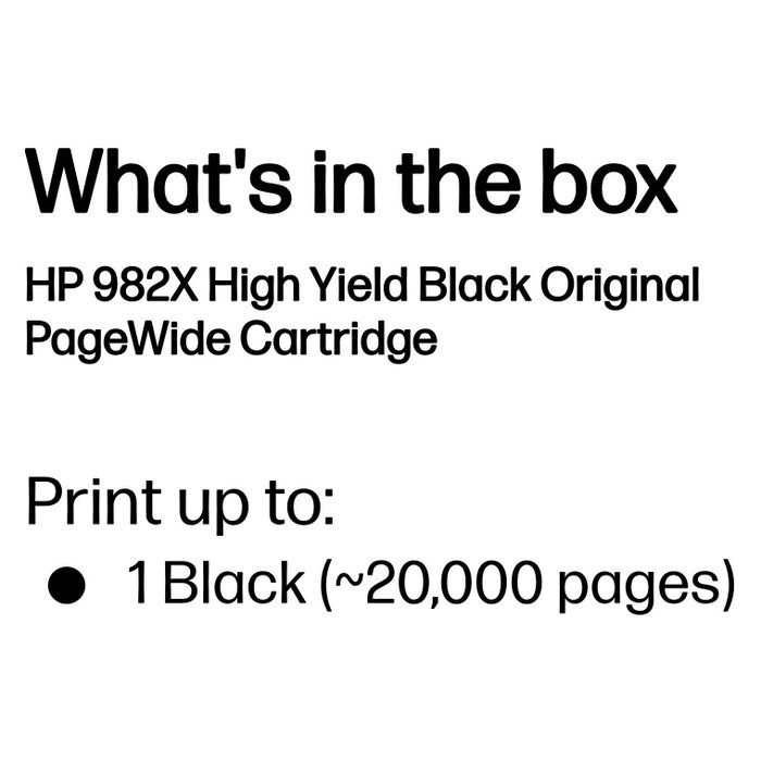 HP 982X Cartucho de Tinta Negro de Alta Capacidad Original
