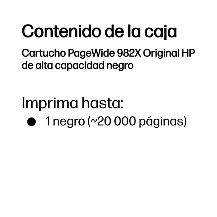 HP 982X Cartucho de Tinta Negro Alta Capacidad Original