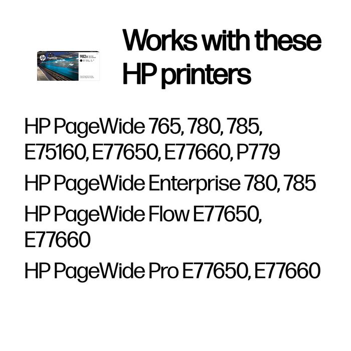 HP 982X Cartucho de Tinta Negro de Alta Capacidad Original