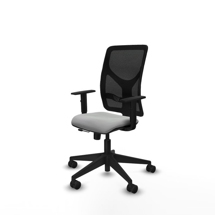PIQUERAS Y CRESPO Silla de oficina Motilla Gris claro/Negro con mecanismo Sincro/Traslack PIQUERAS Y CRESPO Silla de oficina Motilla Gris claro/Negro con mecanismo Sincro/Traslack